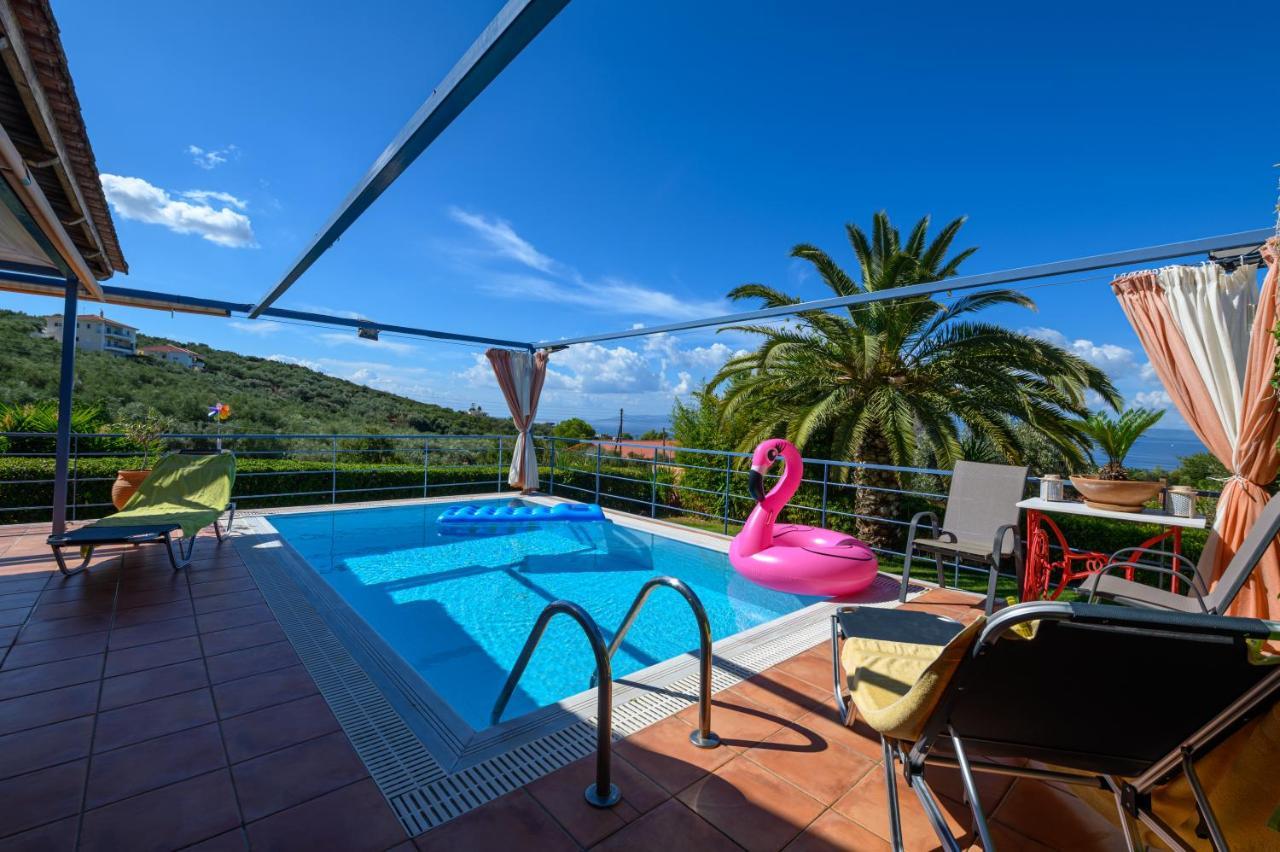 Cozy Small Smart Villa With Private Pool Mikri Mantineia Kalamata Dış mekan fotoğraf