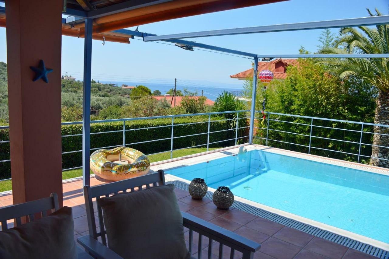 Cozy Small Smart Villa With Private Pool Mikri Mantineia Kalamata Dış mekan fotoğraf